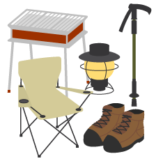 アウトドア用品を高額買い取り中!